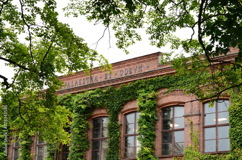 Historical building landmark in old town Lund, Skane, Sweden
