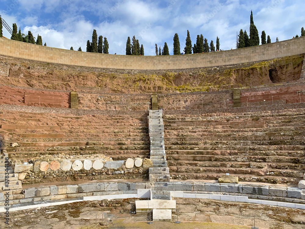 Teatro Romano de Cartagena, España Stock Photo Adobe Stock