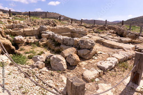Excavations in archaeology park of Samaria settlement