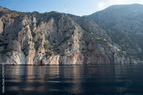 Hermit huts at Karoulia district, Mount Athos, Greece