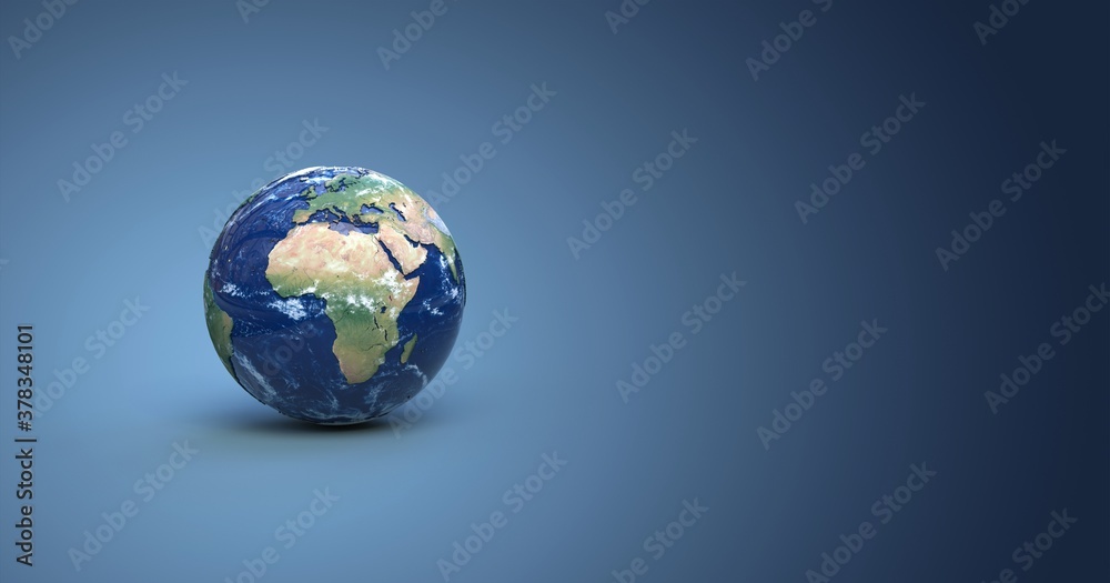 earth globe on dark blue background earth globe on dark blue background