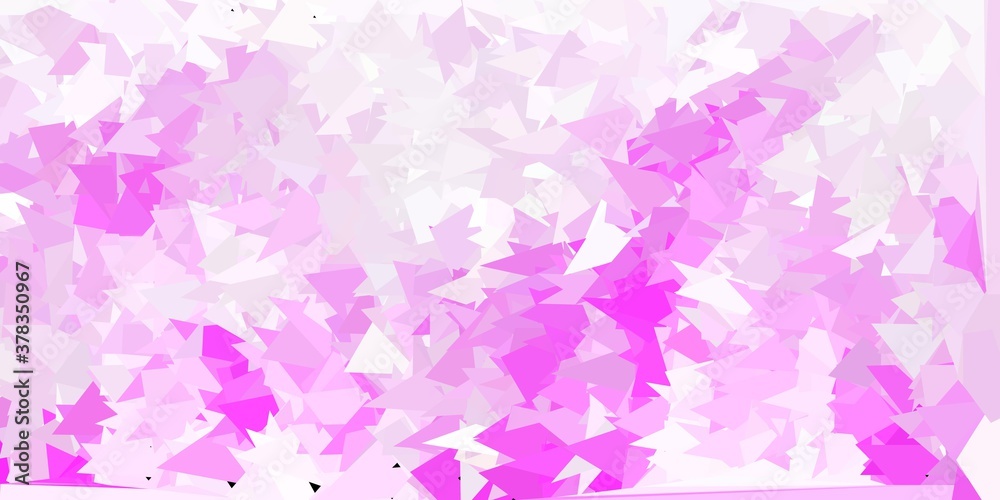 Light pink vector poly triangle template.