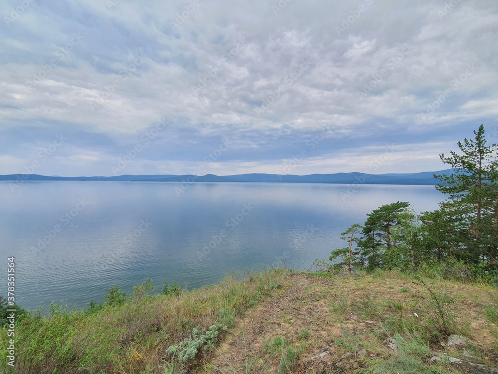 outdoor space. clean lake, beautiful landscape outdoor space. clean lake, beautiful landscape