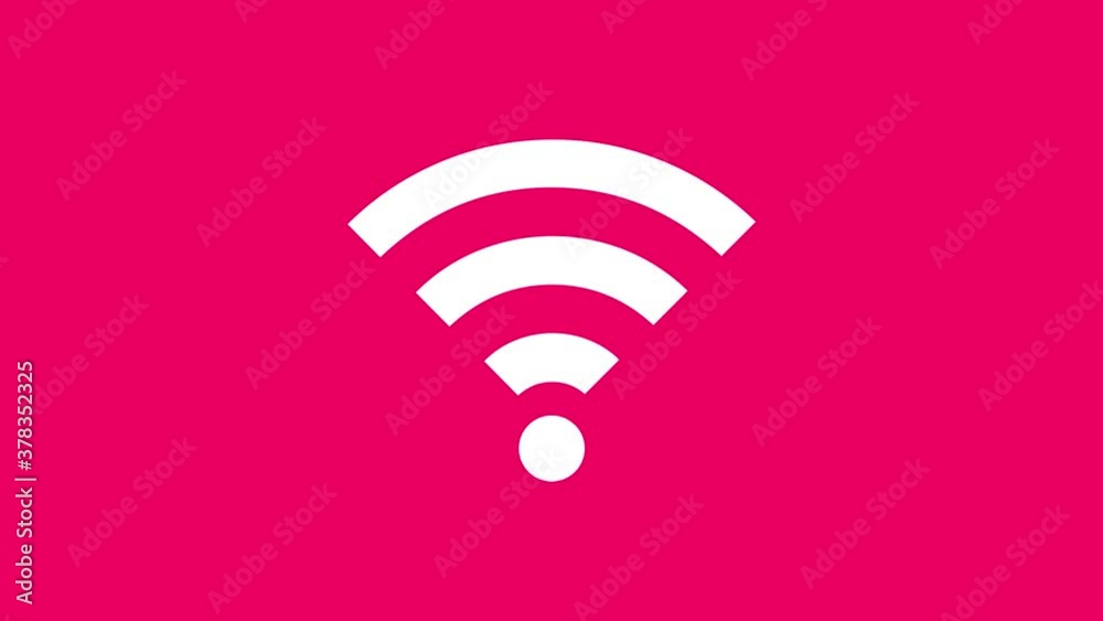 Wifi Wireless Flat Icon Animation Wifi Wireless Flat Icon Animation