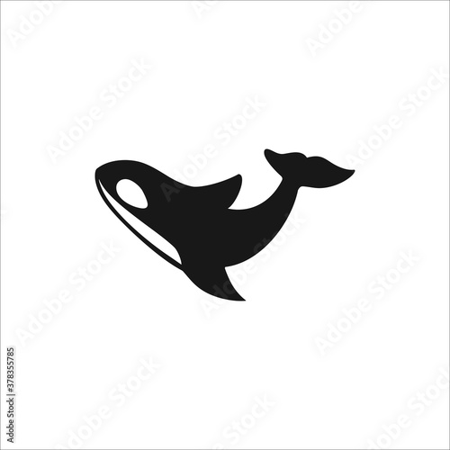 Dolphins logo silhouette design icon vector	