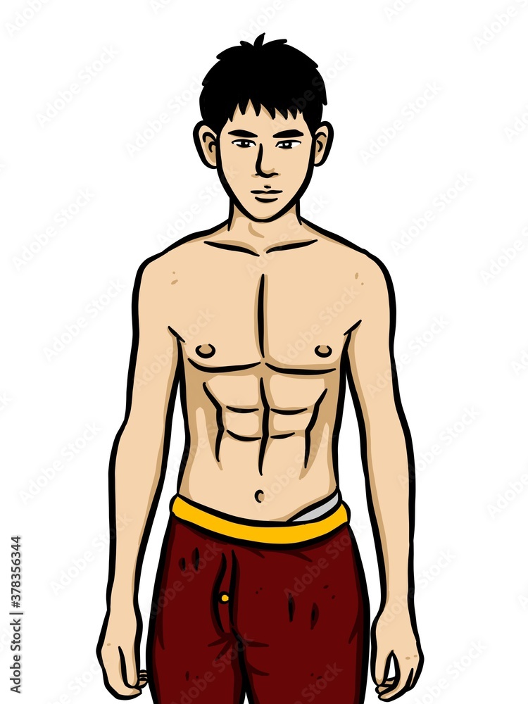 cartoon cute man on white background cartoon cute man on white background