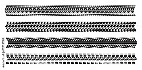 Traces of tires vector illustration