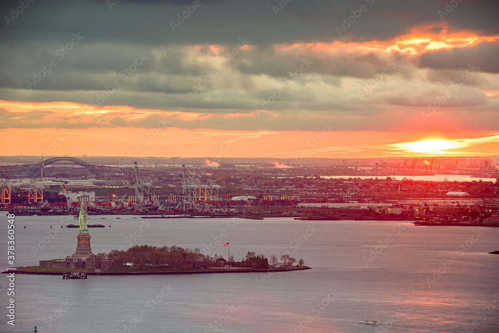 New York Harbor, New York, USA