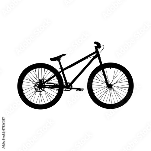 bicycle isolated on white background