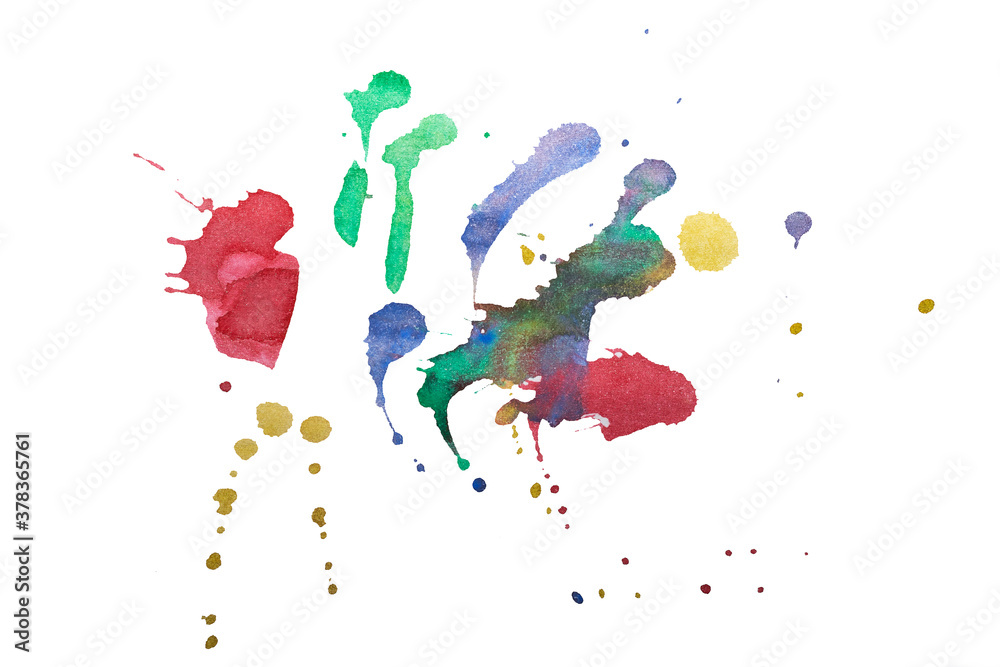abstract watercolor splash on background
