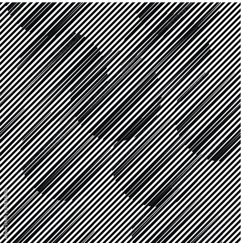 Abstract Black Diagonal Striped Background . Vector parallel slanting, oblique lines texture . Endless , seamless pattern