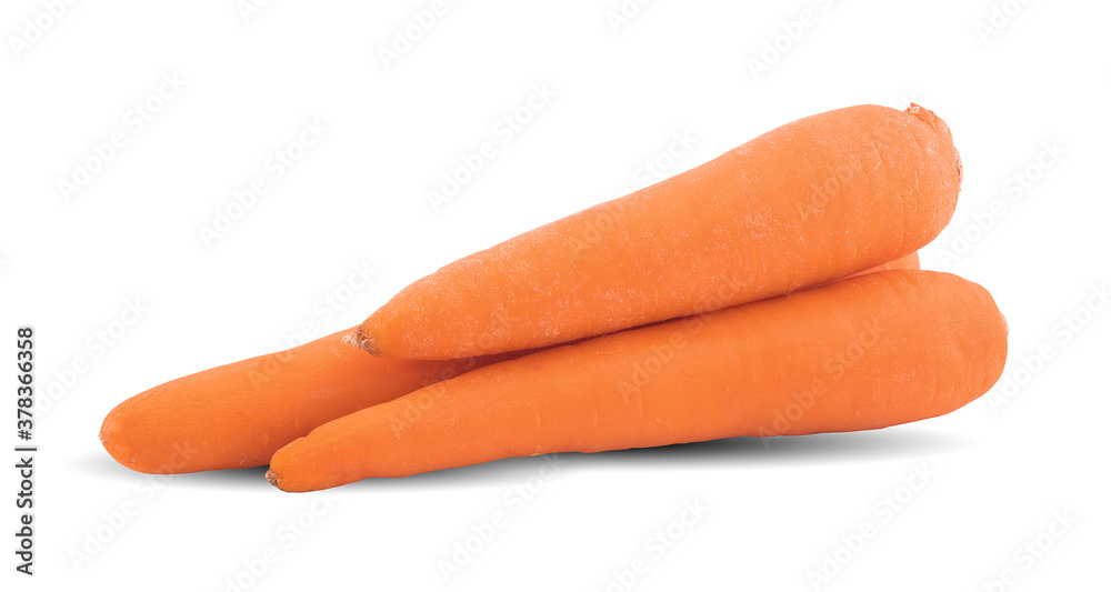 Carrot isolated on white background .