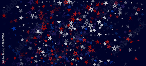 National American Stars Vector Background. USA Veteran's 11th of November President's Labor Memorial 4th of July Independence Day 
