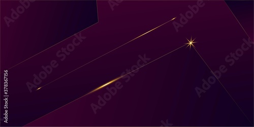 Purple Luxury Gold Background. New Year Christmas Celebration Border. 