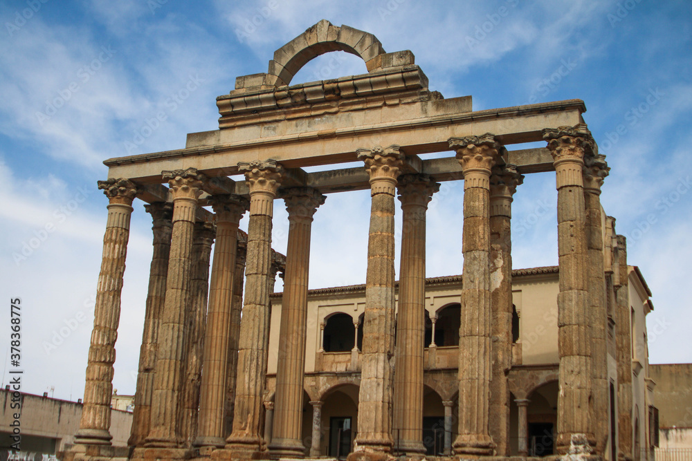 
Templo de Diana, en Mérida, Templo Romano situado en el centro de la ciudad