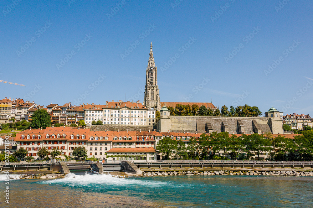 Bern, Berner Münster, Münster, Schwellenmätteli, Mattequartier, Aare