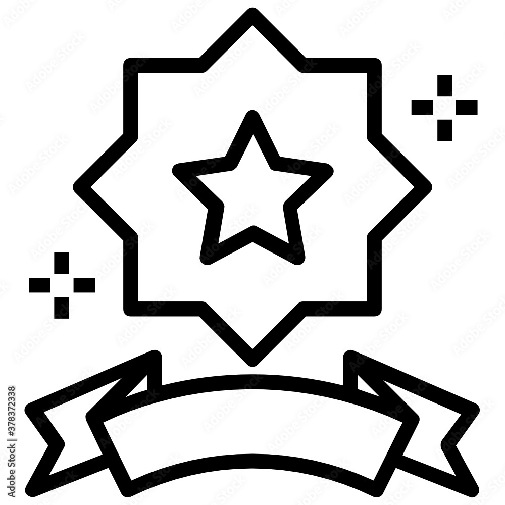 Filled vector design of star emblem icon
Filled vector design of star emblem icon