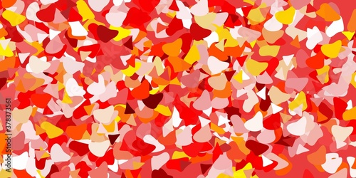 Light orange vector backdrop with chaotic shapes.