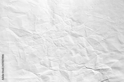 Old crumpled white paper background texture