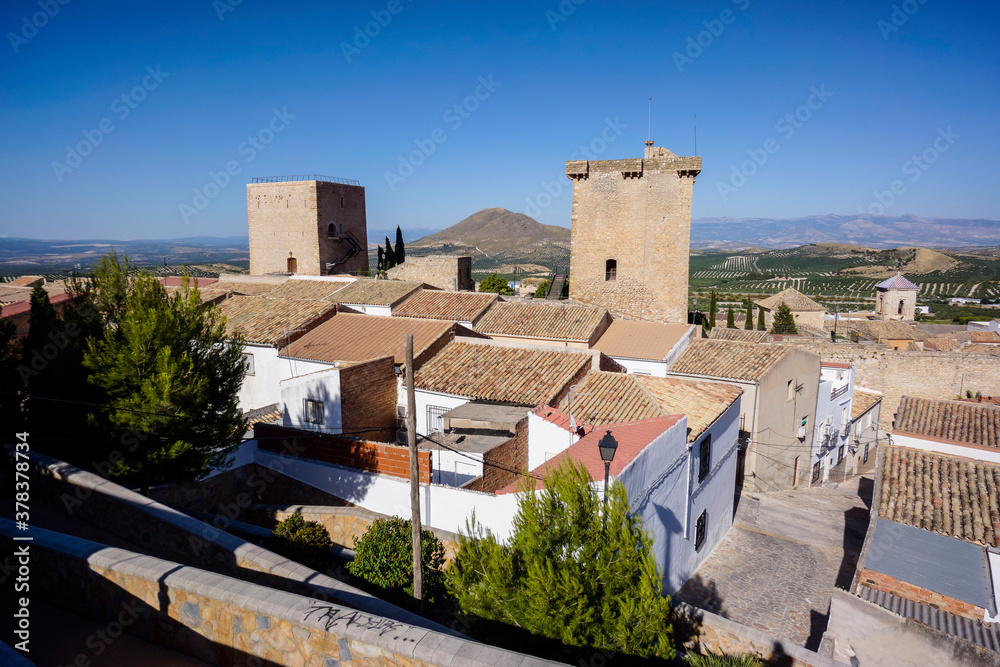 Castillo de Jódar, epoca iberica, Jódar,  comarca de Sierra Mágina, Jaen, Andalucia, Spain