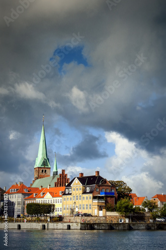 Helsingor Cityscape Autumn Sky