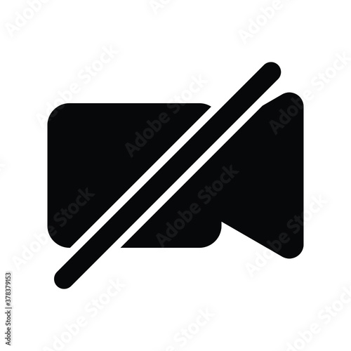 Video Camrea Off Vector icon