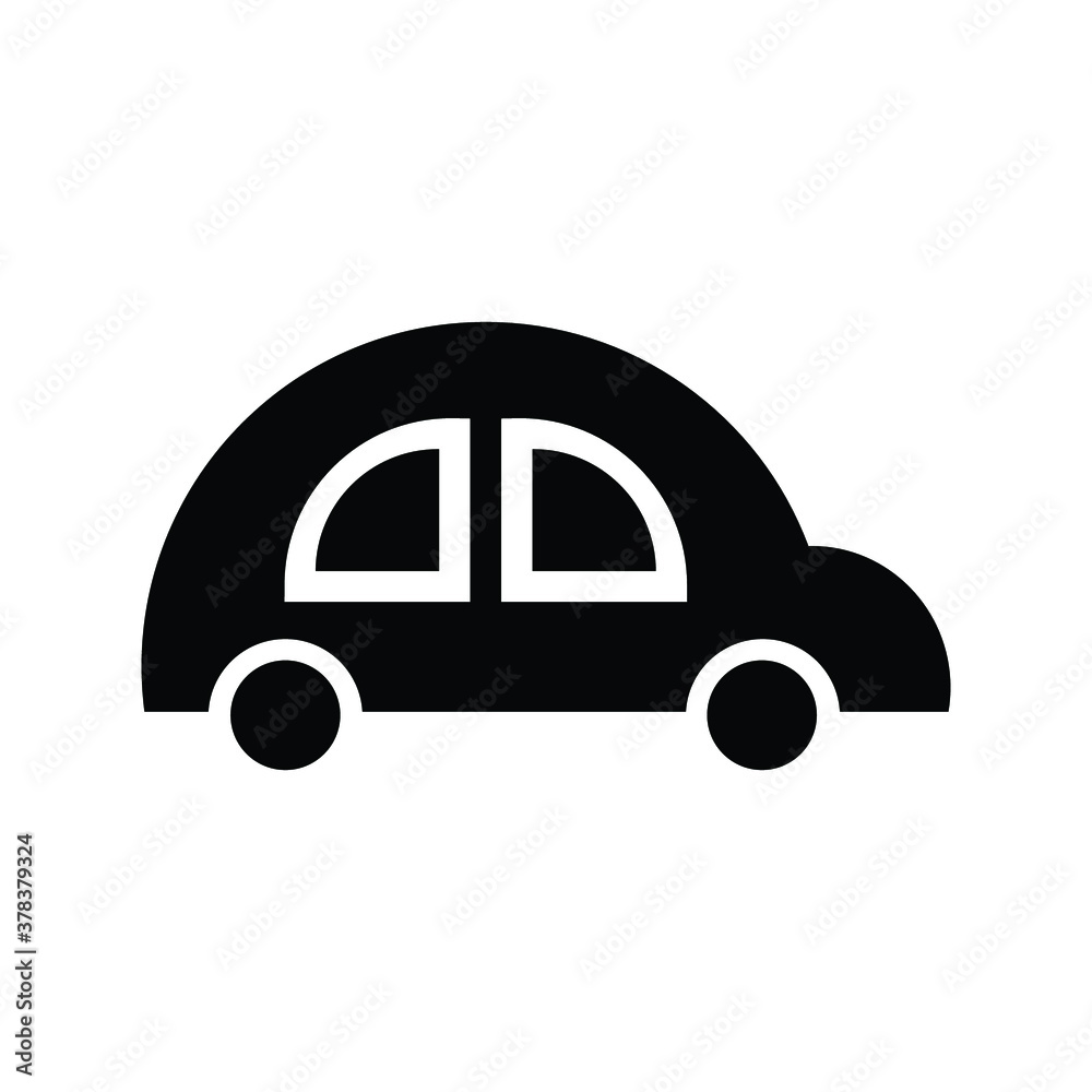 Car icon vector symbol on white background
