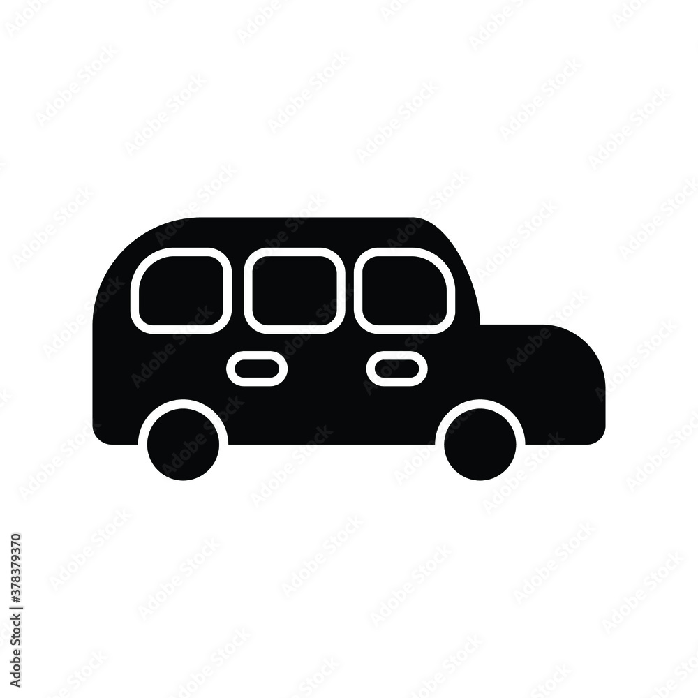 Car icon vector symbol on white background

