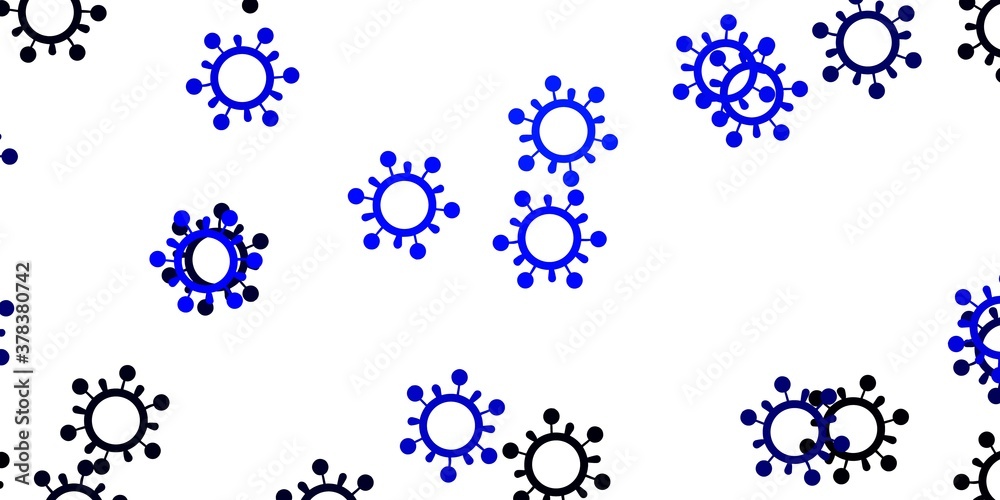Light blue vector texture with disease symbols. Light blue vector texture with disease symbols.
