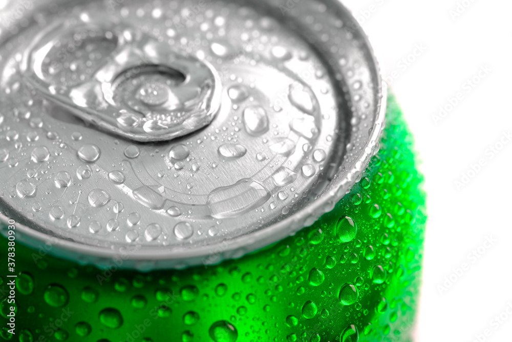 Fresh Can of Soda Pop Soft Drink Water Drops Chilled Refreshing Fresh Can of Soda Pop Soft Drink Water Drops Chilled Refreshing