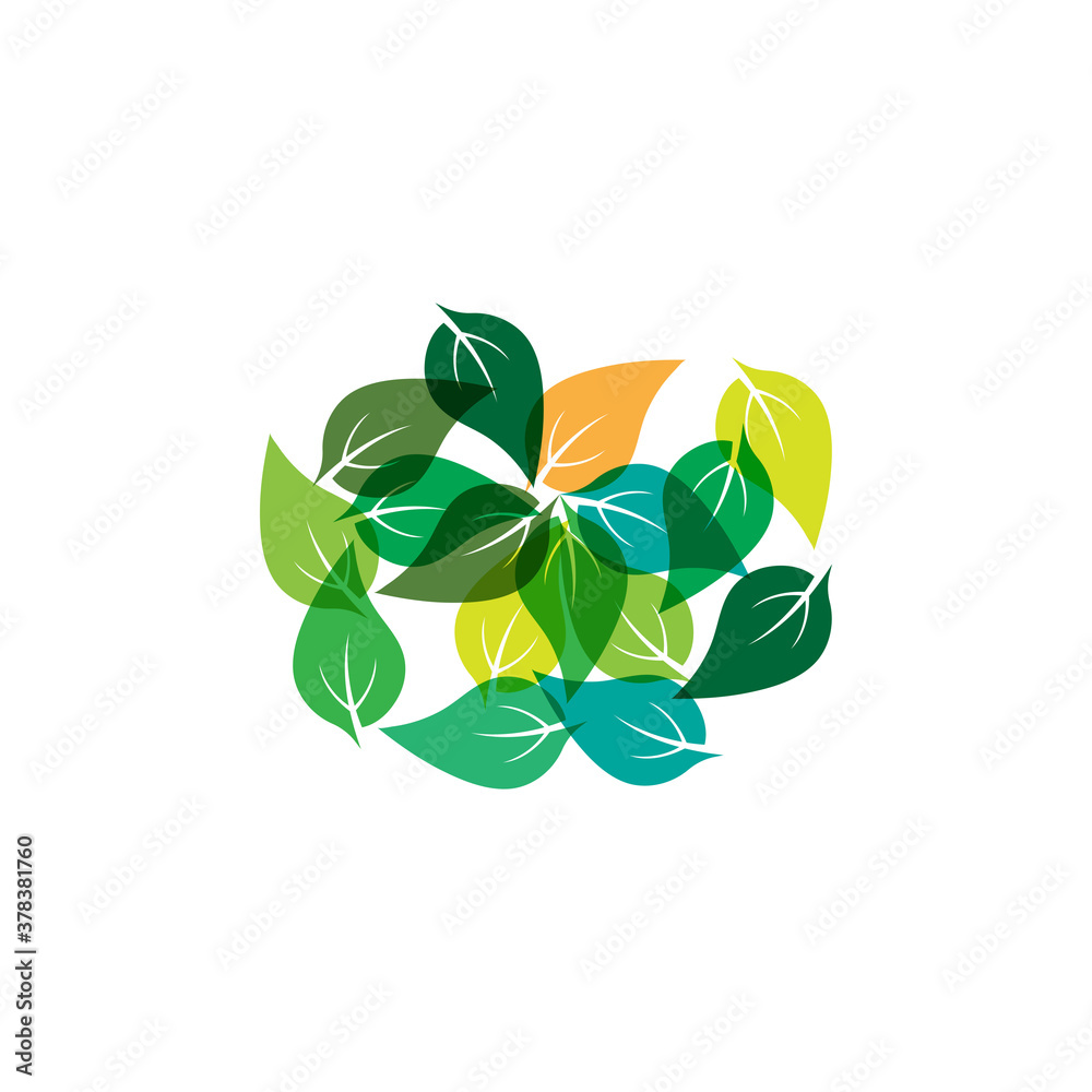 Leaf ecology Logo Template vector Leaf ecology Logo Template vector