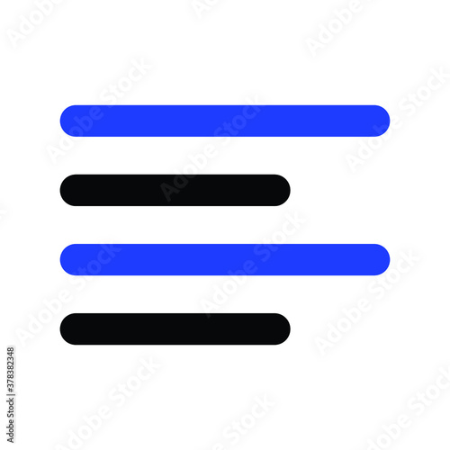 Left Align Vector icon illustrations
