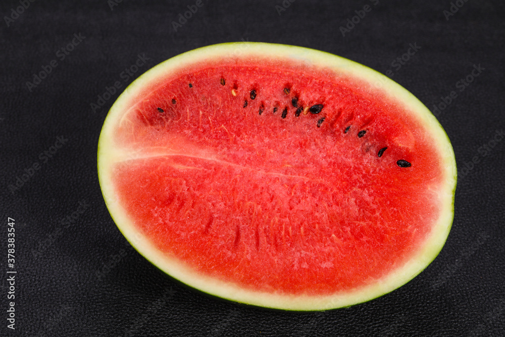 Ripe sweet juicy Half watermelon Ripe sweet juicy Half watermelon