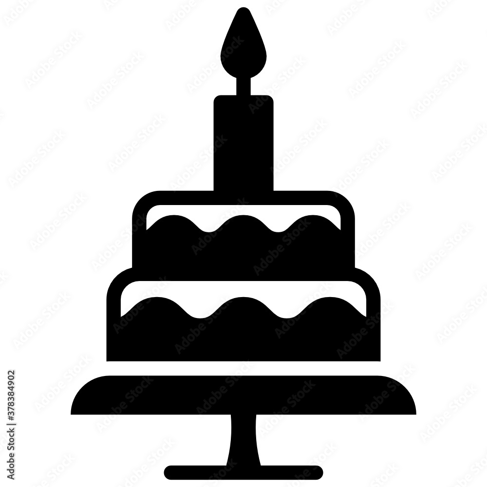 Birthday cake with candle, event celebration
Birthday cake with candle, event celebration