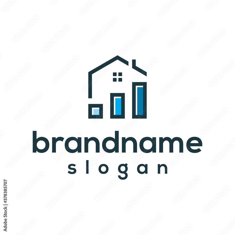Modern building logo design vector Modern building logo design vector