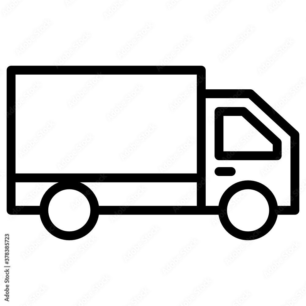 Delivery van in modern filled style, goods delivery
Delivery van in modern filled style, goods delivery
