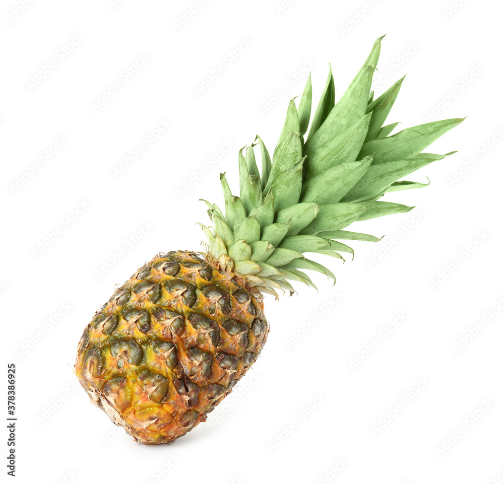 Fresh ripe juicy pineapple isolated on white Fresh ripe juicy pineapple isolated on white