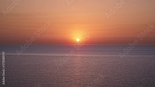 Sunset over the Sea