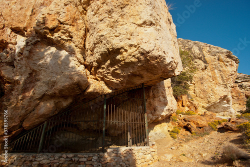 Cova Des Vi. Cap Nunó.Ses Fontanelles. Sant antoni de Portmany.Ibiza.Balearic islands.Spain. photo