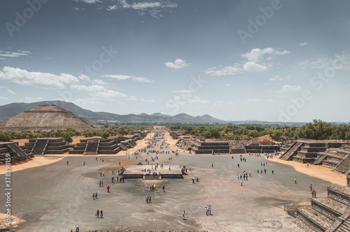 Avenue of the Dead Teotihuacan Mexico 