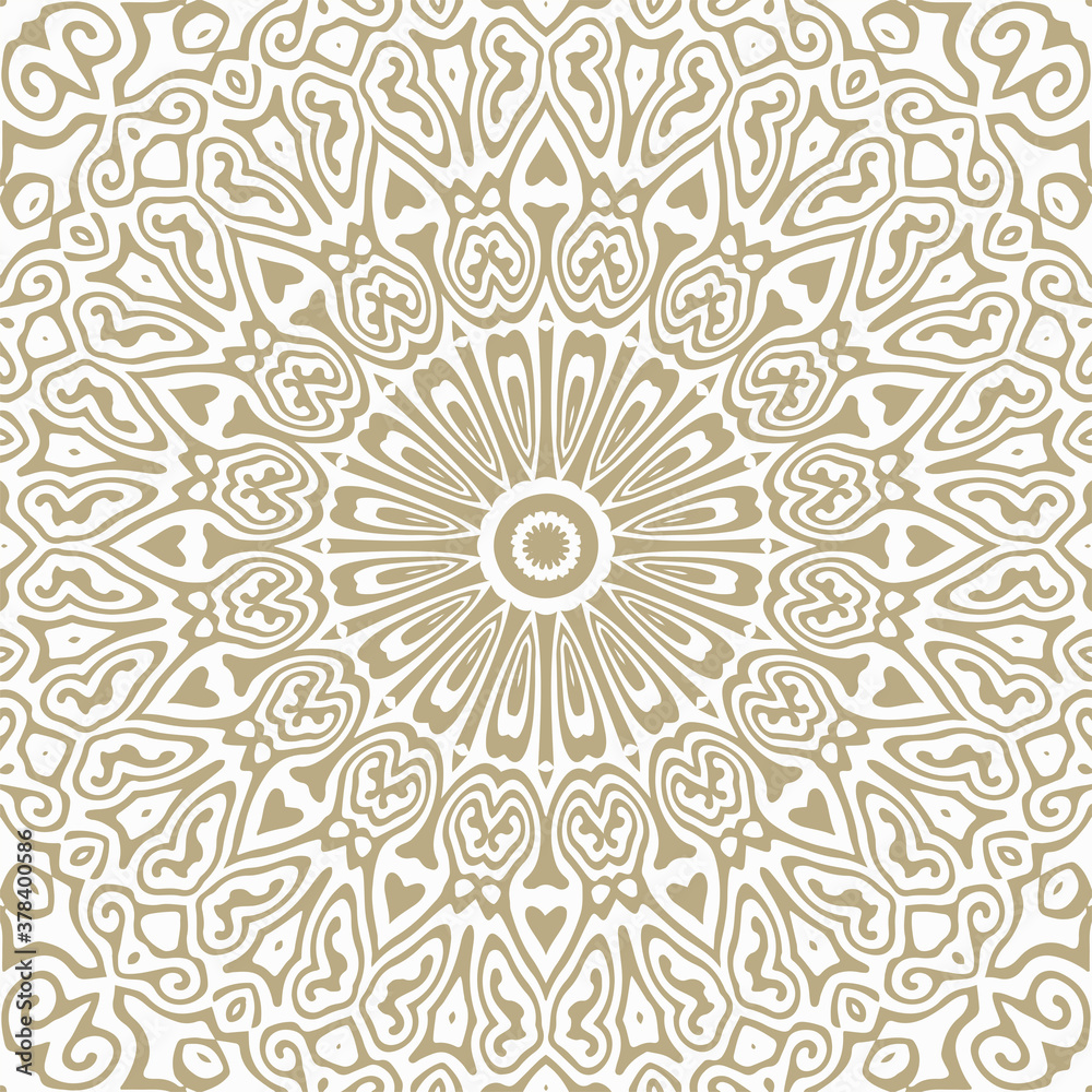 Oriental Gold Pattern - Seamless vector