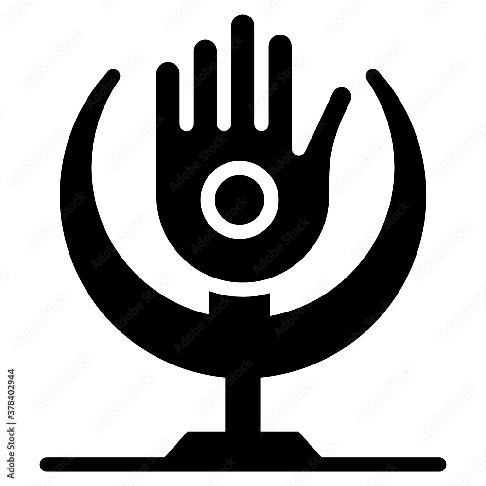 A trendy religion hand of fatima vector, filled icon
A trendy religion hand of fatima vector, filled icon