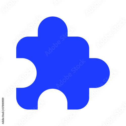 Extension linear ico . Thin line illustration Puzzle Contour symbol
