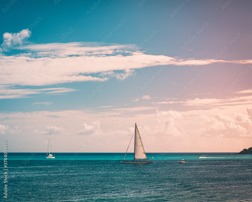 Fototapeta premium sailboat on the sea