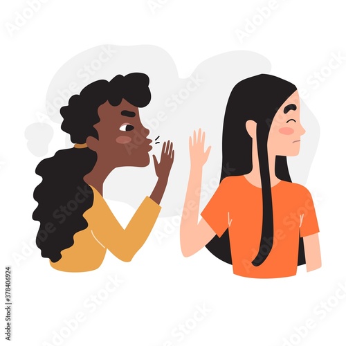 Girl refuses to listen to gossip. Stop gossip