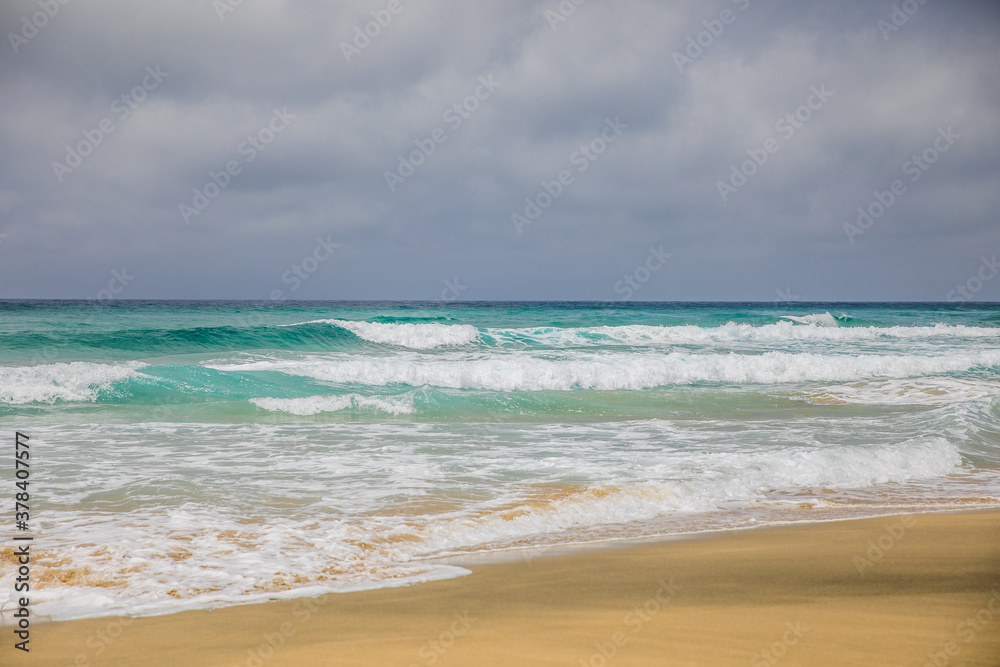 beach and waves