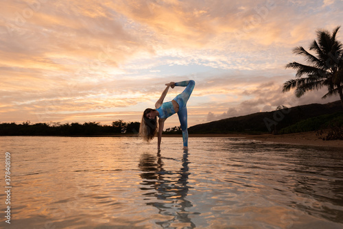 Yoga on the water. © Dave Miyamoto