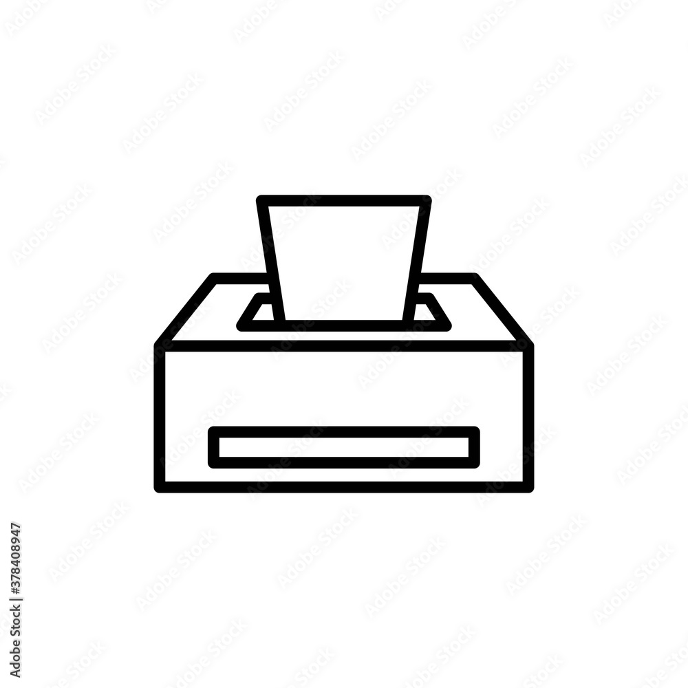 tissue outline Icon. corona virus vector illustration on white background tissue outline Icon. corona virus vector illustration on white background