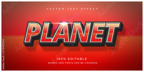 Red Planet Text Effect