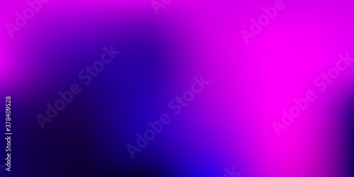 Dark Purple vector gradient blur pattern.